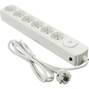 Сетевой фильтр IPPON BK212 1.8м (6 розеток) белый Сетевой фильтр IPPON BK212 1.8м (6 розеток) белый